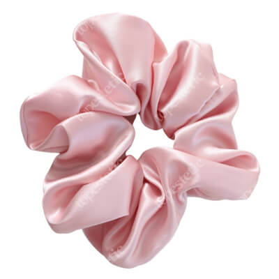 Slaap Scrunchie Powder Rose Jedwabna gumka do włosów - pudrowy róż 1 szt