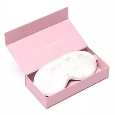 Slaap Silk Mask White Jedwabna opaska na oczy do spania (biała) 1 szt.