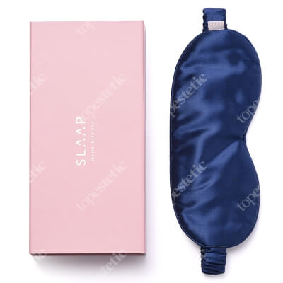 Slaap Silk Mask Jedwabna opaska na oczy do spania (granatowa) 1 szt.