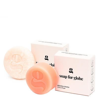 Soap For Globe Long and Shiny ZESTAW Szampon do włosów długich 1 szt. + Odżywka do włosów długich 1 szt.