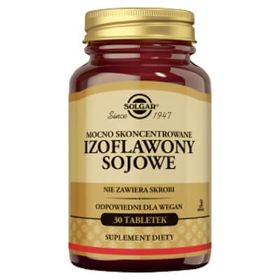 Solgar Izoflawony Sojowe Mocno skoncentrowane 30 tabletek