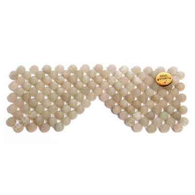 Soul Story Gray Jade Natural Eye Mask Maska na oczy z naturalnych kamieni jadeitowych 1 szt
