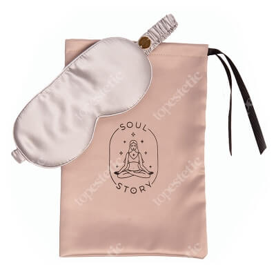 Soul Story Sleeping And Relax Mask Jedwabna maska na oczy (kolor Gray) 1 szt