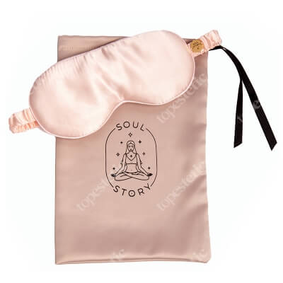 Soul Story Sleeping And Relax Mask Jedwabna maska na oczy (kolor Powder Pink) 1 szt