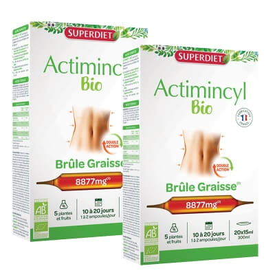 Super Diet Actimincyl Fat Burner x 2 ZESTAW Suplement diety 20x15ml x 2