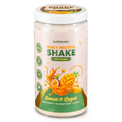 Supersonic Whey Protein Shake with Collagen Koktajl proteinowy z kolagenem o smaku mango-marakuja 560 g