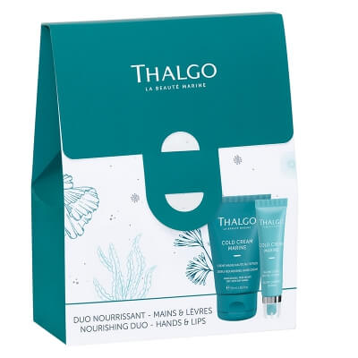 Thalgo Hands And Lips Nourishing Duo ZESTAW Głęboko odżywczy krem do rąk 50 ml + Balsam do ust o bogatej konsystencji 15 ml