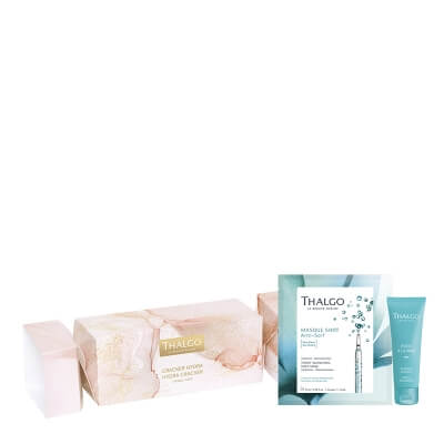 Thalgo Hydra Cracker ZESTAW Delikatny peeling 50 ml + Nawilżająco-remineralizująca maska w płachcie 20 ml