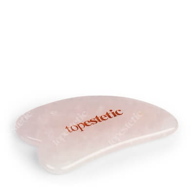 Topestetic (R) Płytka do Masażu Twarzy Gua Sha Topestetic Wykonana z kwarcu różowego 1 szt