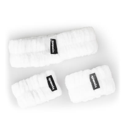 Topestetic (R) Zestaw Opasek Do Mycia Twarzy Topestetic Opaska na nadgarstek 2 szt + Opaska na głowę 1 szt