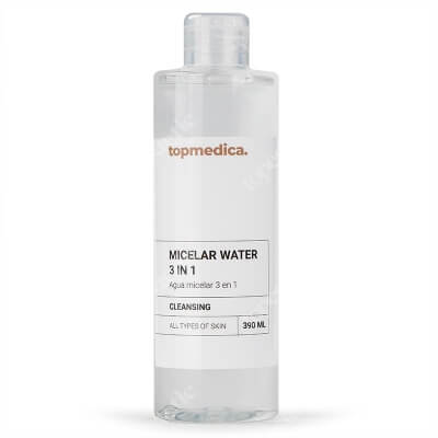 topmedica Micellar Water 3 in 1 Woda micelarna z ramnozą i wyciągiem z bawełny nordyckiej 390 ml