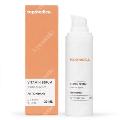topmedica Vitamin Serum Serum rewitalizujące z kwasem glikolowym i kompleksem witaminowym dla skóry zmęczonej, poszarzałej 30 ml