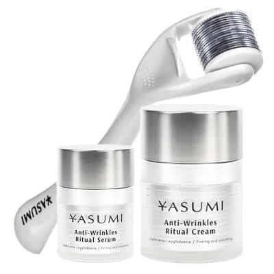 Yasumi Anti-Wrinkles Ritual Luxury Set ZESTAW Roller dł. 0,50 mm + Liftingujące serum 30 ml + Krem przeciwzmarszczkowy 50 ml