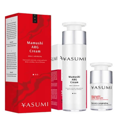 Yasumi Mamushi ARG Day Set ZESTAW Serum z argireliną 15 ml + Krem z argireliną redukujący zmarszczki mimiczne 50 ml