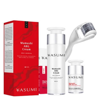 Yasumi Mamushi ARG Super Set ZESTAW Roller dł. 0,25 mm + Serum z argireliną 15 ml + Krem z argireliną 50 ml