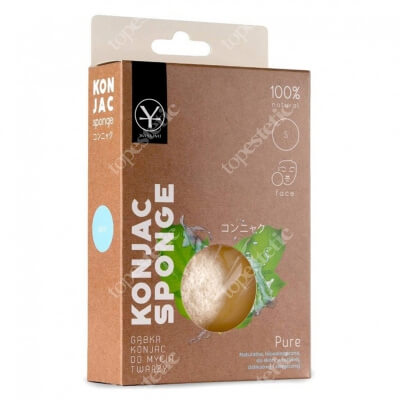 Yasumi Pure Konjac Sponge S Naturalna gąbka do oczyszczania każdego rodzaju skóry 1 szt