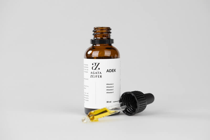 Agata Zejfer Self - Care Concept ADEK + Daily Balance ZESTAW Podstawowy zestaw witamin 30 ml + Adaptogeny 50 ml