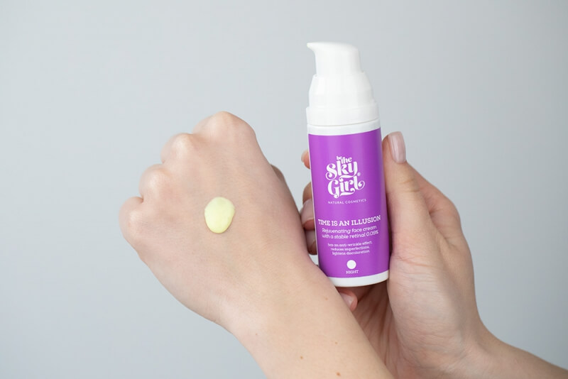 Be The Sky Girl Peel, Clear, Illusion and Sunshine KIT ZESTAW Enzymatyczny peeling 2x4 g + Żel do mycia twarzy 150 ml + Krem do twarzy ze stabilny retinalem 0,09% 30 ml + Krem SPF25