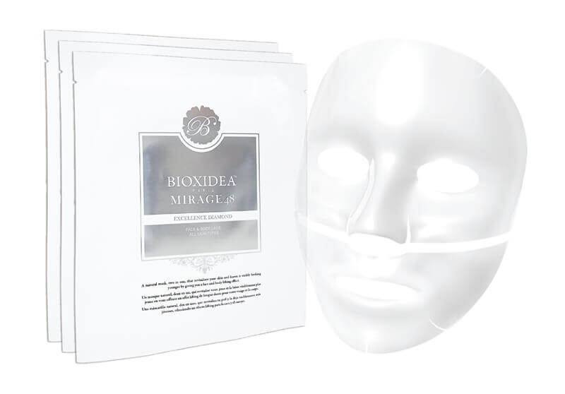 Bioxidea Mirage 48 Excellence Diamond ZESTAW Maska na twarz nawilżająco - kojąca 3 szt.