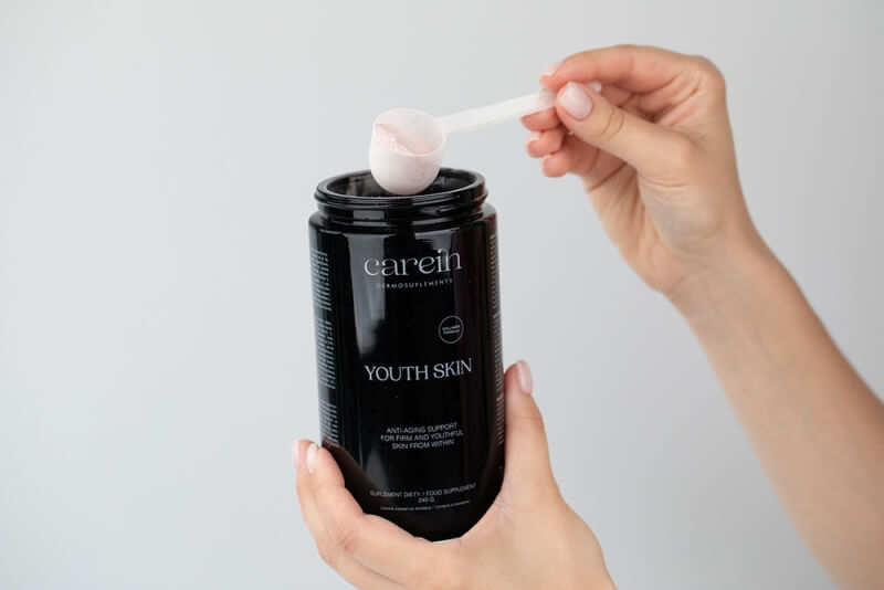 Carein Youth Skin 60 Days ZESTAW Kuracja 60 dni : Odmłodzona skóra bez zmarszczek 240 g + Uzupełnienie 240 g
