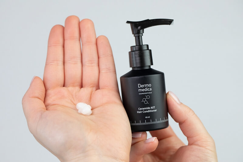Dermomedica Ultimate Trichocare Gift Set ZESTAW Szampon 300 ml + Ceramidowa odżywka 60 ml + Serum na włosy 60 ml + Jedwabne gumki 3 szt