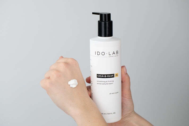Ido Lab Pielęgnacja Antycellulitowa do Ciała ZESTAW Ujędrniające i poprawiające napięcie skóry serum do ciała 100 ml + Balsam antycellulitowy 400 ml + Szczotka do ciała 1szt