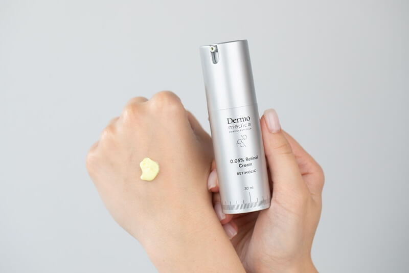 Dermomedica 0.05% Retinal Cream Krem z retinalem w postaci aktywnej, bakuchiolem i niacynamidem 30 ml