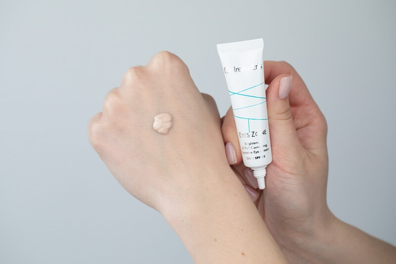 Dr Irena Eris Correcting Eye Cream SPF 20 + Silky Shine Illuminating Primer ZESTAW Krem korygujący cienie i obrzęki pod oczami 15 ml + Rozświetlająca baza 30 ml