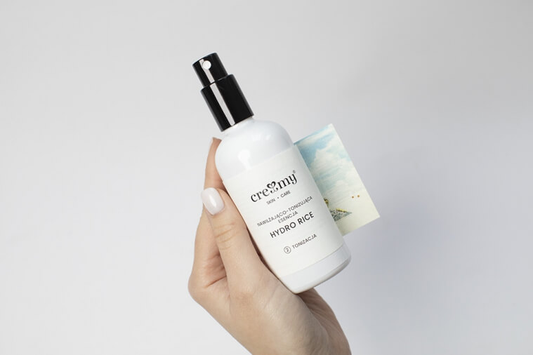 Creamy Olej Konopny + Hydrolat Różany + Hydro Rice ZESTAW Olej nawilżająco-regenerujący 30 ml + Hydrolat łagodzący 100 ml + Esencja nawilżająca 100 ml