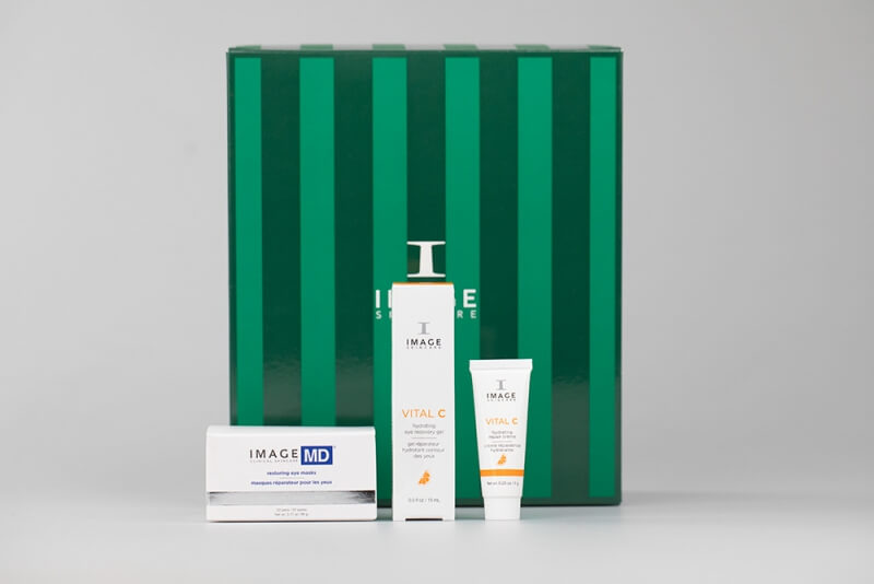 Image Skincare Energizing Eye Duo ZESTAW Wygładzający delikatne zmarszczki krem pod oczy 15 ml + Chłodzące hydrożelowe płatki pod oczy 22 pary + Krem odżywczy 7 g