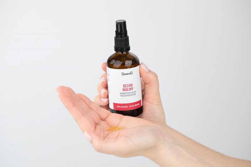 Iossi Sezam Maliny Aromatyczny olejek przeciw rozstępom 100 ml