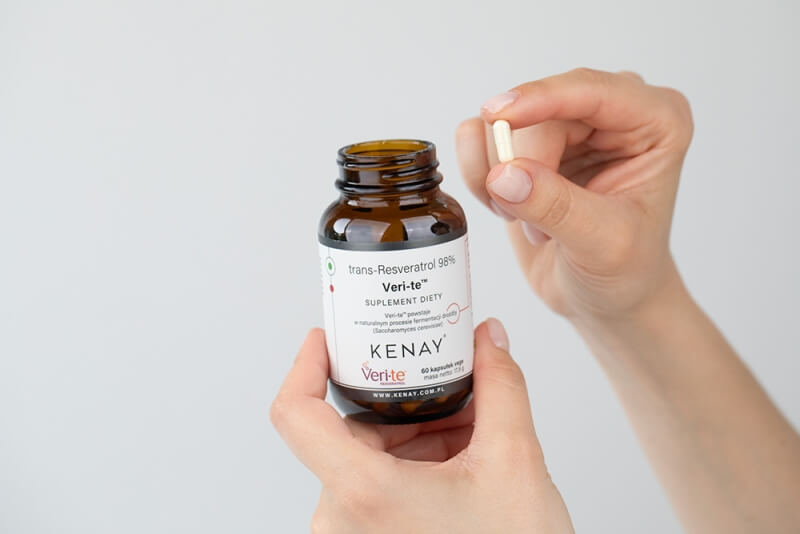 Kenay Trans-Resveratrol 98% Veri-te Suplement diety 60 kapsułek