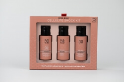 RVB LAB Make Up Cellulite Shock Kit ZESTAW Aktywny krem antycellulitowy 75 ml + Żel o silnym działaniu drenującym 75 ml + Wygładzające serum do ciała 75 ml