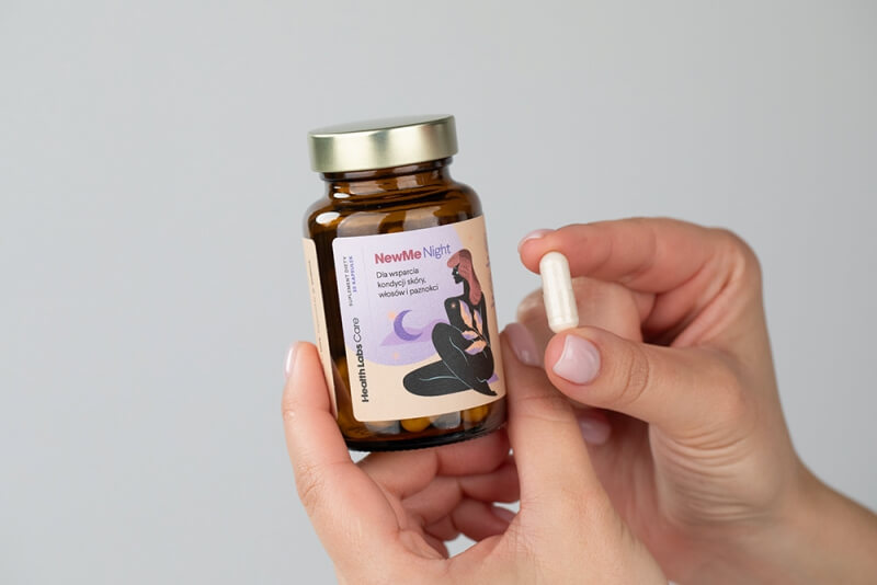 Health Labs Care NewMe Dla wsparcia kondycji włosów, skóry i paznokci 60 kaps.
