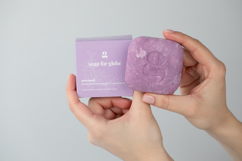Soap For Globe Patchouli Naturalna kostka myjąca z olejkiem paczuli 1 szt.