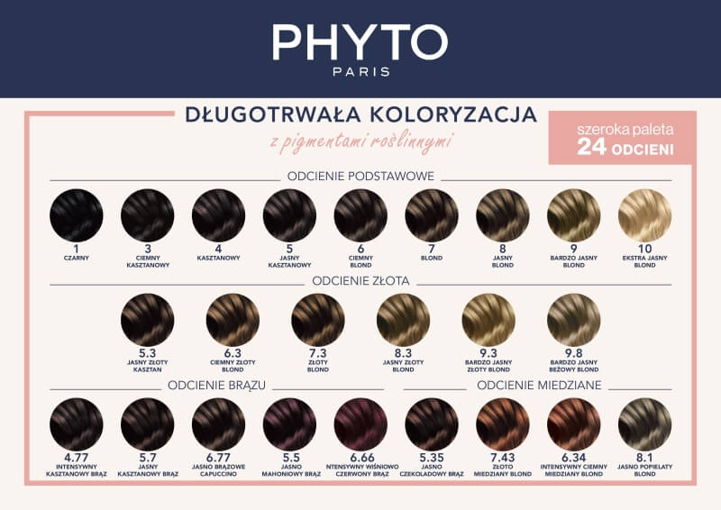 Phyto PhytoColor Farba do włosów - kasztan (kolor 4 Chatain) 1 szt