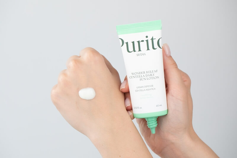 Purito Seoul Wonder Releaf Centella Daily Sun Lotion SPF 50+ PA++++ Ultralekki krem przeciwsłoneczny 60 ml