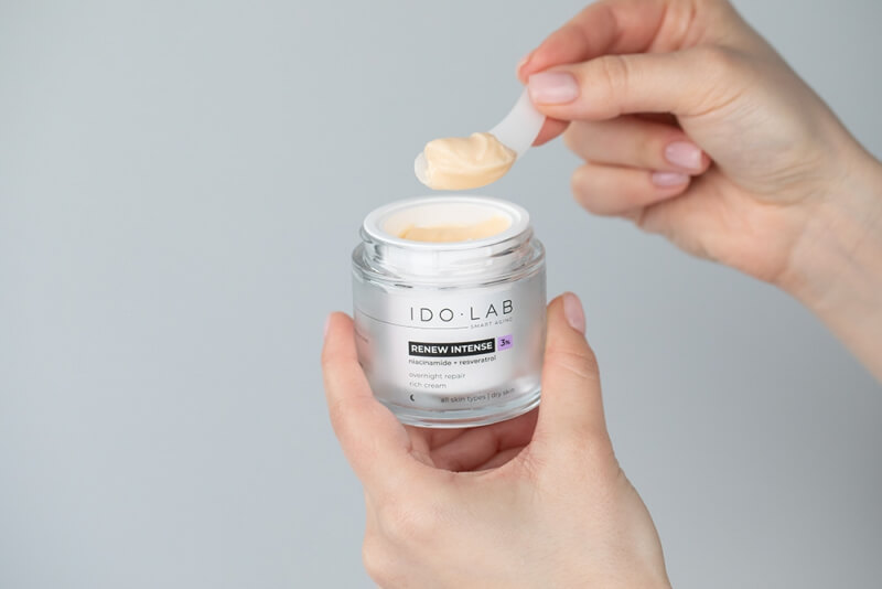 Ido Lab Renew Instense Set ZESTAW Serum z peptydem miedziowym 30 ml + Serum pod oczy 15 ml + Rewitalizujący krem na noc 50 ml
