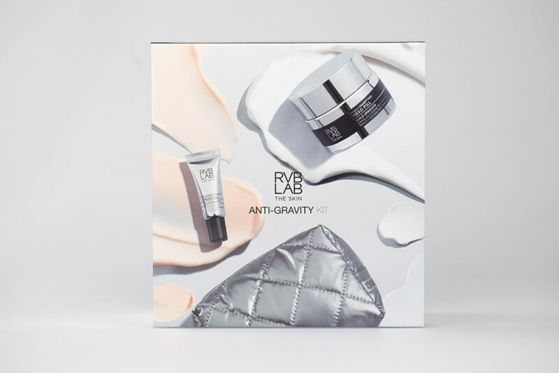 RVB LAB Make Up Meso Fill Set ZESTAW Remodelujący i antygrawitacyjny krem do twarzy 50 ml + Krem antygrawitacyjny na okolice oczu 5 ml + Kosmetyczka 1 szt