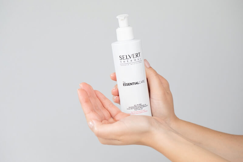Selvert Thermal Beauty Routine 2 Steps For Dry And Mature Skin ZESTAW Samoemulgujący się odżywczy olej myjący 200 ml + Bogaty krem naprawczy na noc 50 ml