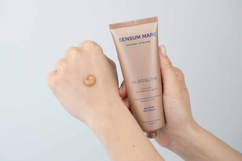 Sensum Mare Sommer Bag ZESTAW Upiększający balsam do ciała 125 ml + Tonik 100 ml + Krople ochronne SPF 50 + Woreczek 1 szt GRATIS