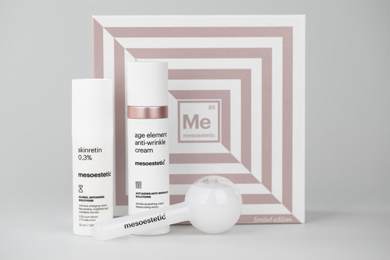 Mesoestetic The Anti - Wrinkle Ritual ZESTAW Krem restrukturyzacyjny 50 ml + Wielozadaniowy krem na noc 50 ml + Masażer do twarzy 1 szt