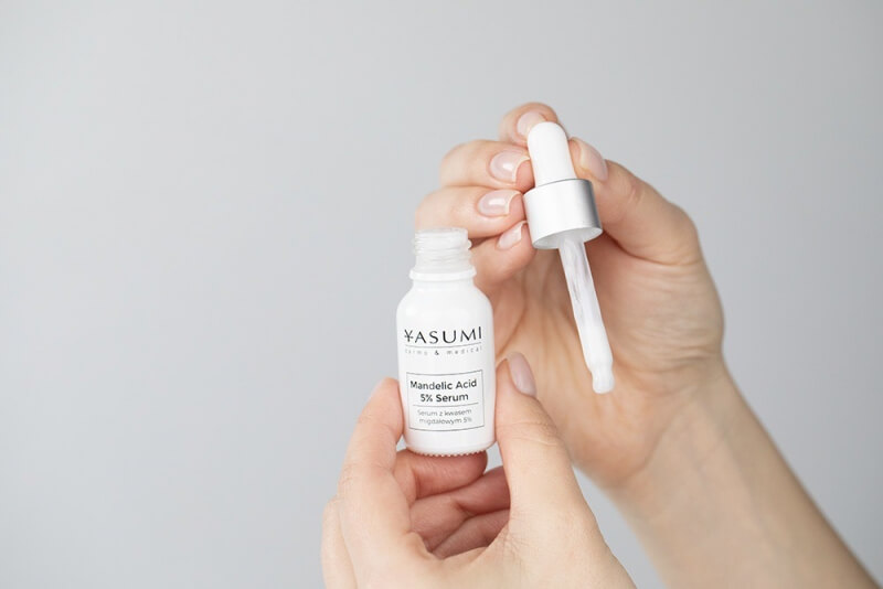 Yasumi Oczyszczenie i Złuszczanie ZESTAW Tonik 200 ml + Maska 8 ml + Serum z kwasem migdałowym 5% 15 ml + Krem z kwasem migdałowym 50 ml