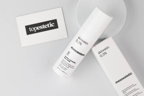 Retinol i bakuchiol w kremie do twarzy Skinretin 0,3% marki Mesoestetic