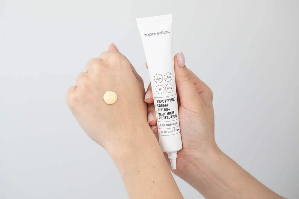 topmedica Beautifying Cream SPF 50+ Very High Protection Upiększający krem z bardzo wysoką ochroną 50 ml