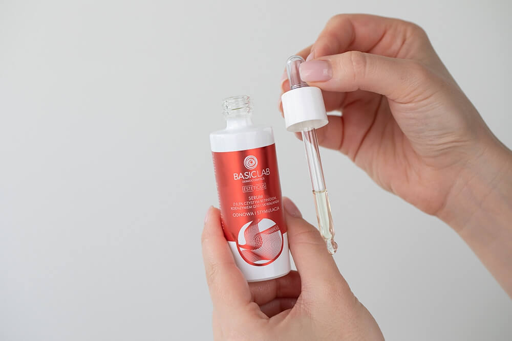 BasicLab Odnowa i Stymulacja Serum z czystym retinolem 0,5%, 30 ml