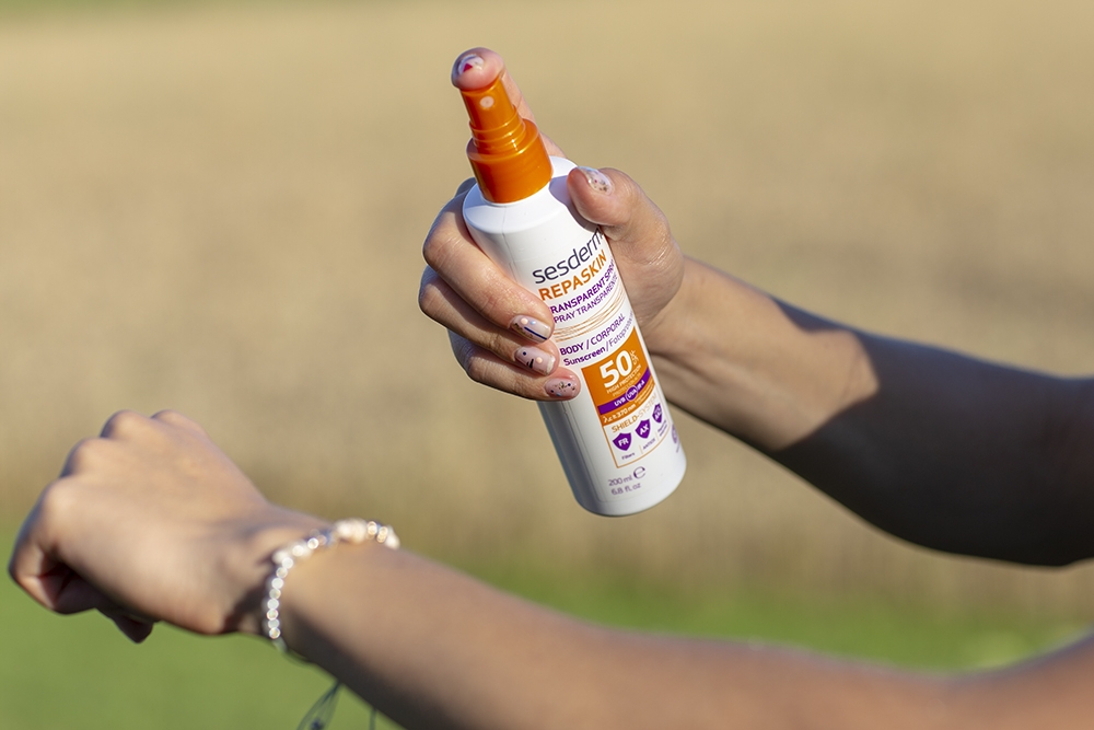 Sesderma Repaskin Transparent Spray Wysoka ochrona przeciwsłoneczna do ciała SPF 50 200 ml