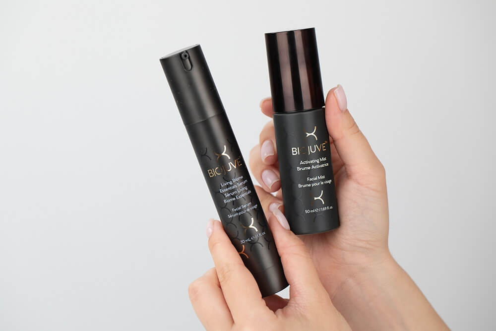 Biojuve Living Biome Essentials Duo ZESTAW Serum do twarzy 30 ml + Rewitalizująca mgiełka aktywująca 50 ml
