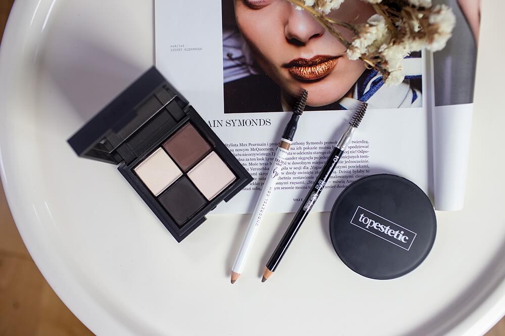 Bikor Morocco Eye Shadows Cienie do powiek - N°8 ​Creme brulee 4x2gUnd Gretel Sprusse Eyebrow Pencil 2 Kredka do brwi (kolor Warm Brown) 1,3 gRVB LAB Make Up Eyebrow Pencil Kredka do brwi ze szczoteczką (nr 01) 1,2 g