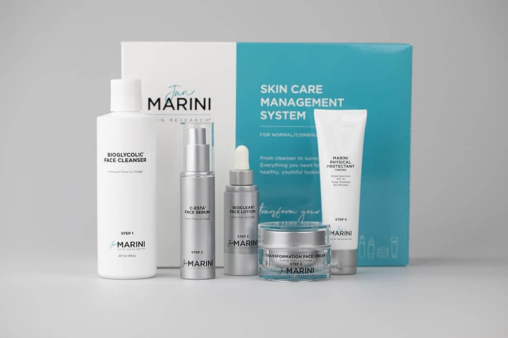 Jan Marini Skin Care Management System™ Tinted ZESTAW Przeciwzmarszczkowy dla skóry normalnej i mieszanej 1 szt